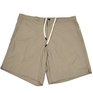 NWT Onia Calder 6" Traveler Swim Trunks Boardshorts Tan Men's 40